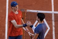 Jannik Sinner and Carlos Alcaraz at the 2024 French Open - Source: Getty